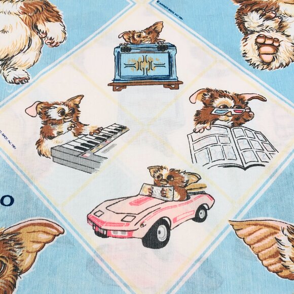 Vintage 1984 Gremlins Movie GIZMO Pink Corvette Pillowcase: Retro Home Textile - Picture 9 of 14